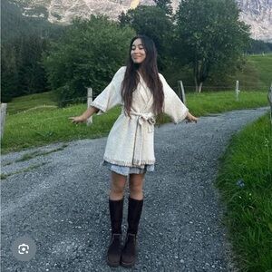 🚫🚫SOLD!! NOT FOR SALE🚫🚫 Indigo Luna x Hitomi Wrap “Day Dream Coat Cardigan”